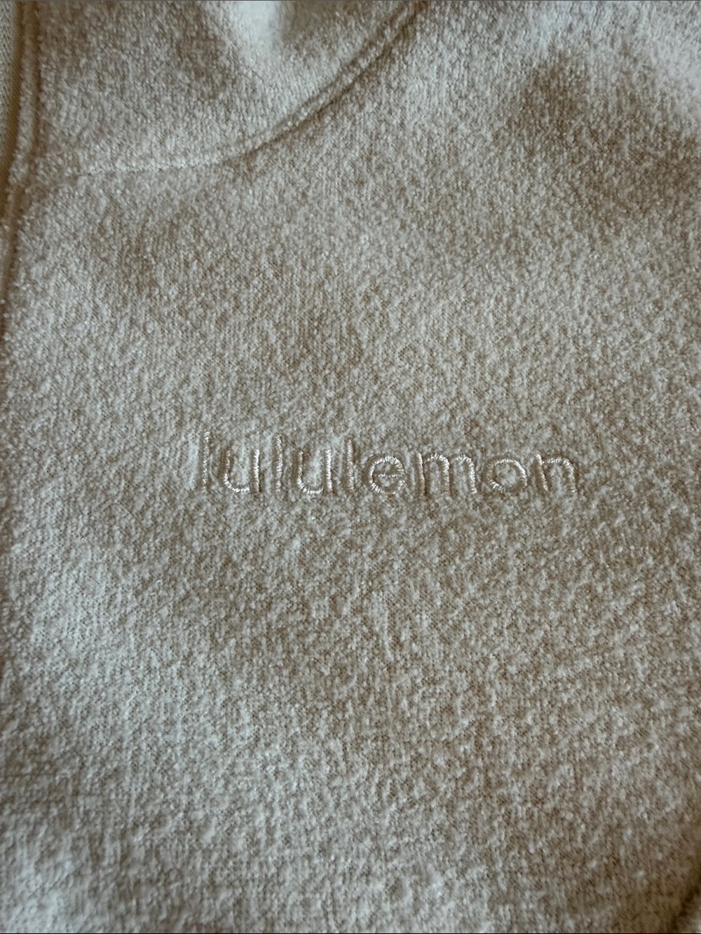 lululemon athletica Cream Half-Zip Hooded Pullover - Picture 2 of 5